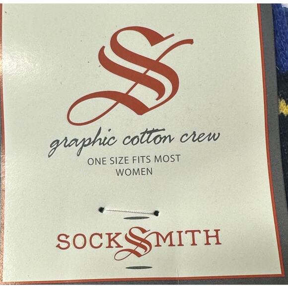 Socksmith Hanukkah Socks Women’s Crew Love & Light Menorah Stars of David NWT - Picture 4 of 4